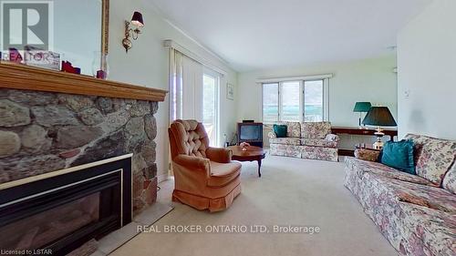 49211 Blair Drive, Malahide, ON - Indoor Photo Showing Living Room With Fireplace