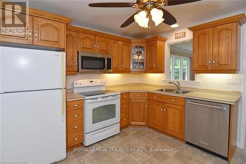 7727 Patrick Street, Lambton Shores, ON - Indoor Photo Showing Kitchen With Double Sink