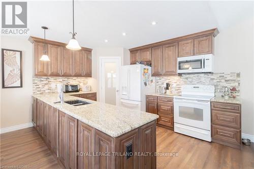 8 Queens Avenue, Lambton Shores, ON - Indoor Photo Showing Kitchen With Double Sink