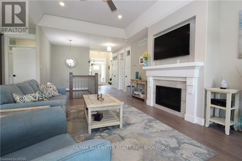 10138 Merrywood Drive, Lambton Shores, ON - Indoor Photo Showing Living Room With Fireplace