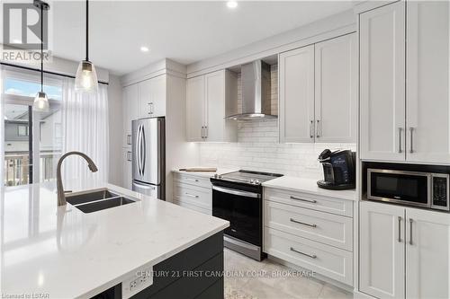 150 - 2261 Linkway Blvd Boulevard, London, ON - Indoor Photo Showing Kitchen With Stainless Steel Kitchen With Double Sink With Upgraded Kitchen
