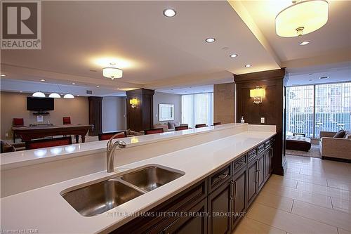 1205 - 330 Ridout Street North, London, ON - Indoor Photo Showing Kitchen With Double Sink