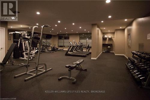 1205 - 330 Ridout Street North, London, ON - Indoor Photo Showing Gym Room