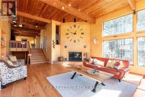 235484 23Rd Line, Zorra, ON - Indoor Photo Showing Living Room With Fireplace