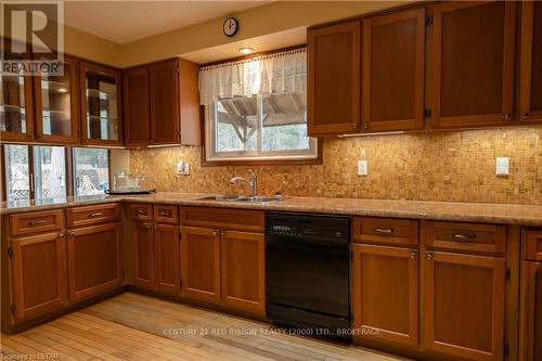 9987 Port Franks Estate Drive, Lambton Shores, ON - Indoor Photo Showing Kitchen With Double Sink
