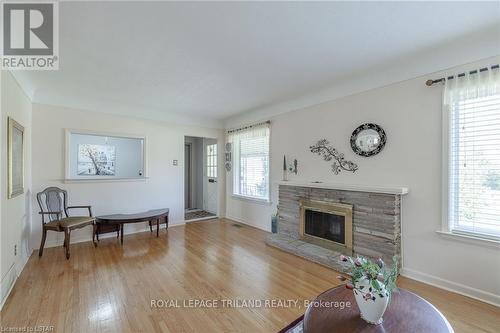 1378 Collingwood Ave, London, ON - Indoor Photo Showing Living Room With Fireplace