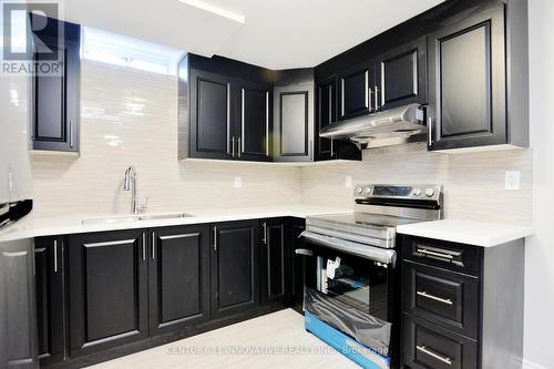 Unit A - 15 Van Hoof Crescent, Brampton, ON - Indoor Photo Showing Kitchen With Double Sink With Upgraded Kitchen