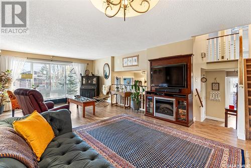 2461 Canary Street, North Battleford, SK - Indoor Photo Showing Living Room With Fireplace