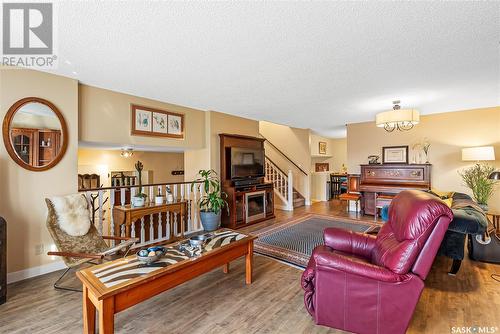 2461 Canary Street, North Battleford, SK - Indoor Photo Showing Living Room With Fireplace