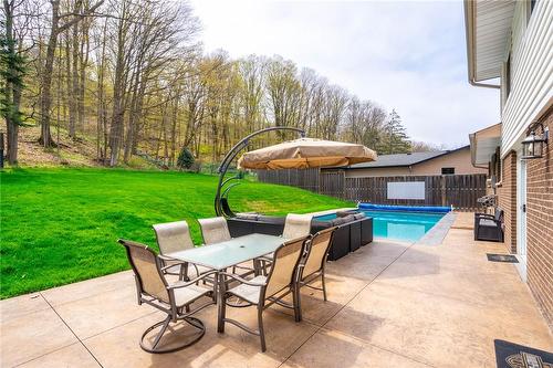 52 Maple Drive, Stoney Creek, ON - Outdoor With In Ground Pool With Deck Patio Veranda With Backyard