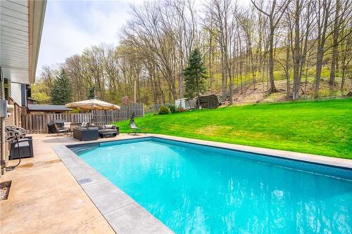 52 Maple Drive, Stoney Creek, ON - Outdoor With In Ground Pool With Backyard