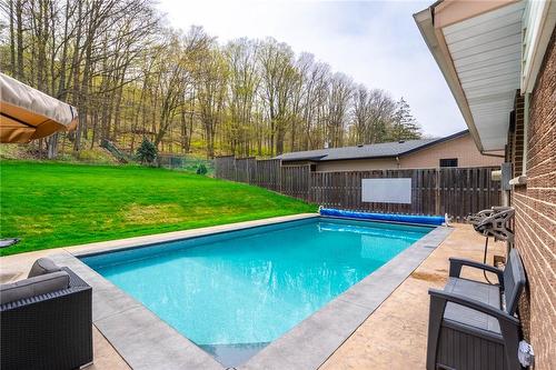 52 Maple Drive, Stoney Creek, ON - Outdoor With In Ground Pool With Backyard