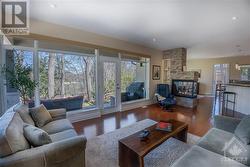 Living room with view of Rideau Canal - 