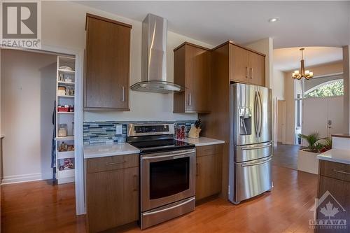 View of butlers pantry to the left - 66 Villa Crescent, Ottawa, ON - Indoor Photo Showing Kitchen