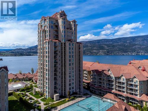 1128 Sunset Drive Unit# 401, Kelowna, BC - Outdoor With Body Of Water With Facade