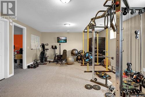 7102 Maple Vista Drive, Regina, SK - Indoor Photo Showing Gym Room