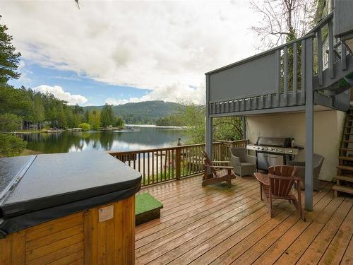1933 West Shawnigan Lake Rd, Shawnigan Lake, BC - Outdoor With Body Of Water With Deck Patio Veranda With Exterior