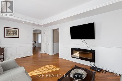 209 Dundas Street E, Quinte West, ON - Indoor Photo Showing Living Room With Fireplace