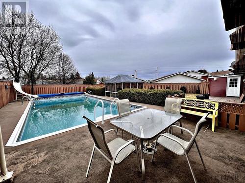 208 Frontenac Cres, Timmins, ON - Outdoor With In Ground Pool With Deck Patio Veranda