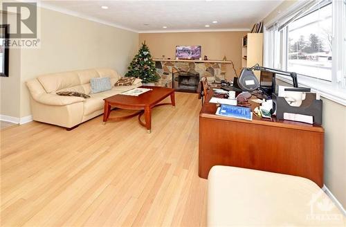 10 Roundhay Drive, Ottawa, ON - Indoor Photo Showing Living Room With Fireplace