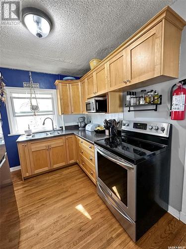 568 Central Avenue N, Swift Current, SK - Indoor Photo Showing Kitchen With Double Sink