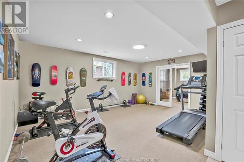 1413 County Rd 22, Lakeshore, ON - Indoor Photo Showing Gym Room