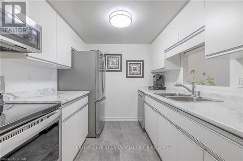 109 - 1510 Richmond Street, London, ON - Indoor Photo Showing Kitchen With Double Sink