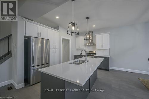 3642 Earlston, London, ON - Indoor Photo Showing Kitchen With Double Sink With Upgraded Kitchen