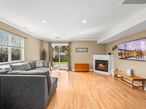 2203 Bolt Ave, Comox, BC - Indoor Photo Showing Living Room With Fireplace