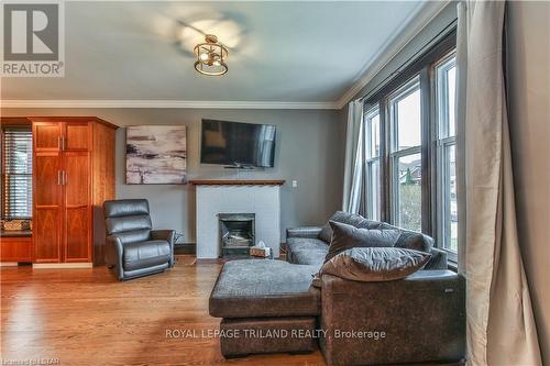 250 Briscoe Street E, London, ON - Indoor Photo Showing Living Room With Fireplace