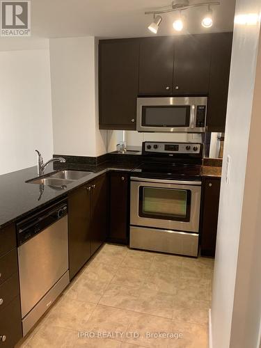 1609 - 50 Absolute Avenue, Mississauga, ON - Indoor Photo Showing Kitchen With Double Sink