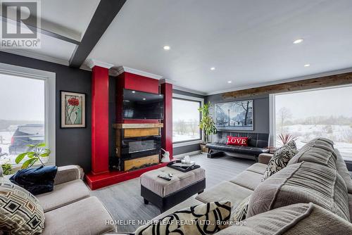 487412 30Th Sideroad, Mono, ON - Indoor Photo Showing Living Room With Fireplace
