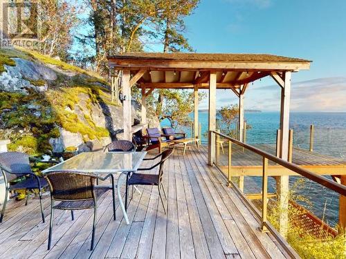 3391 Atrevida Road, Powell River, BC - Outdoor With Body Of Water With Deck Patio Veranda With View