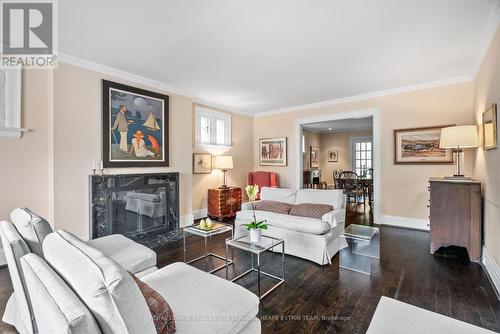 44 Glenrose Avenue, Toronto, ON - Indoor Photo Showing Living Room With Fireplace