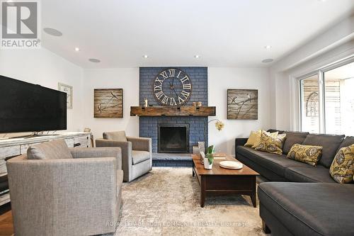 24 Delayne Drive, Aurora, ON - Indoor Photo Showing Living Room With Fireplace