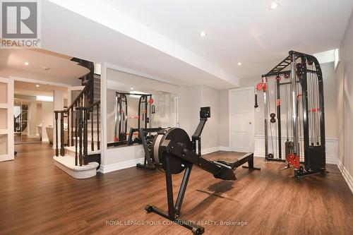 24 Delayne Drive, Aurora, ON - Indoor Photo Showing Gym Room