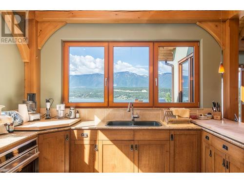 4750 Lakehill  Road, Windermere, BC - Indoor Photo Showing Kitchen With Double Sink