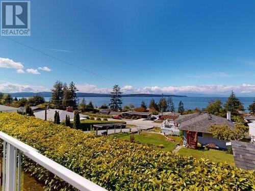 6955 Surrey Street, Powell River, BC - Outdoor With Body Of Water With Balcony With View