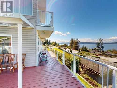 6955 Surrey Street, Powell River, BC - Outdoor With Body Of Water With Balcony With Exterior