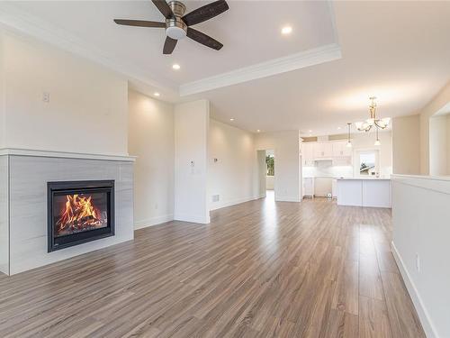 4363 Bains Mill Rd, Duncan, BC - Indoor Photo Showing Living Room With Fireplace