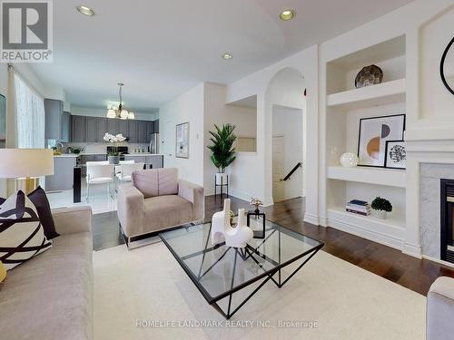 6 Saxony Drive, Markham, ON - Indoor Photo Showing Living Room With Fireplace