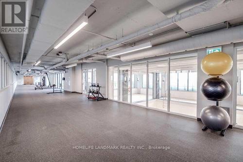 6107 - 30 Shore Breeze Drive, Toronto, ON - Indoor Photo Showing Gym Room