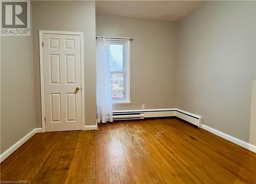 Unit 3 Bedroom 1 with original hardwood floors - 36 Alfred Street W, Wingham, ON - Indoor Photo Showing Other Room