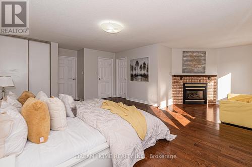 35 - 2155 South Millway, Mississauga, ON - Indoor Photo Showing Bedroom With Fireplace