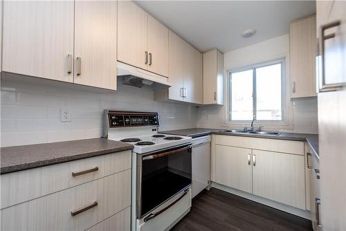 5 Carene Avenue|Unit #Upper, Hamilton, ON - Indoor Photo Showing Kitchen With Double Sink
