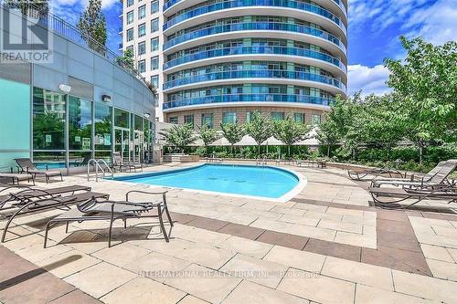 805 - 60 Absolute Avenue, Mississauga, ON - Outdoor With In Ground Pool