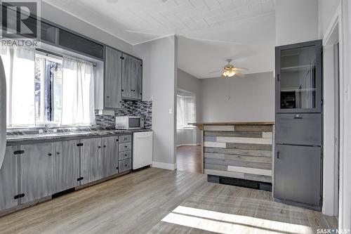 133 Solberg Street, Milestone, SK - Indoor Photo Showing Kitchen With Double Sink