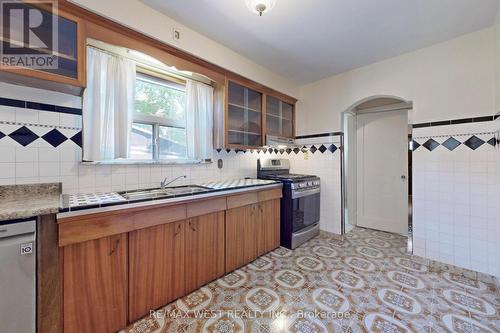 12 Dewson Street, Toronto, ON - Indoor Photo Showing Kitchen With Double Sink