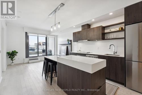 405 - 12 Bonnycastle Street, Toronto, ON - Indoor Photo Showing Kitchen With Upgraded Kitchen