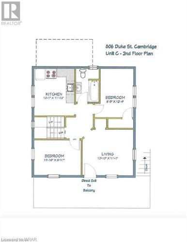 Unit C - Floor Plan - 806 Duke Street, Cambridge, ON - Other